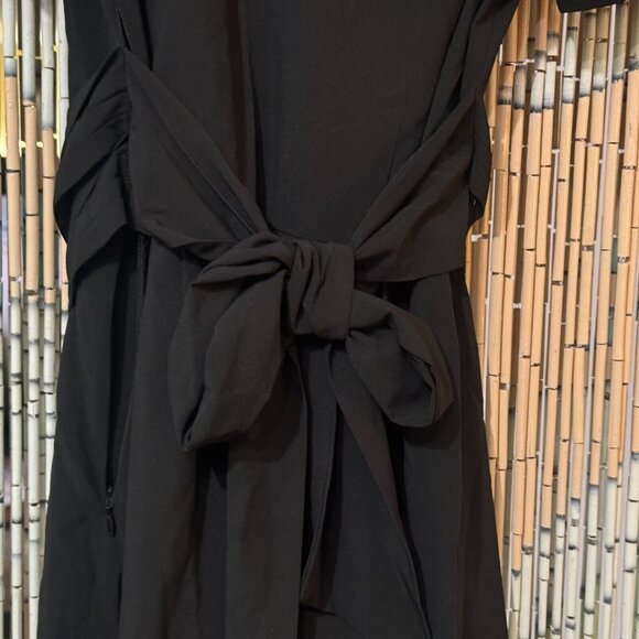 FOREVER 21 Folk Embroidered V-Neck Collared Mini Dress, Black & Tan, Large - Picture 13 of 16